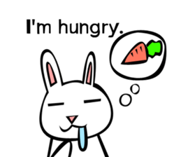 Rabbit action sticker sticker #10225346