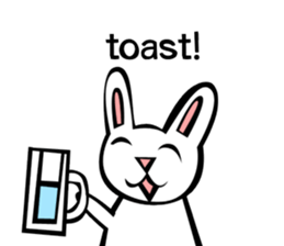 Rabbit action sticker sticker #10225347