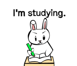 Rabbit action sticker sticker #10225348