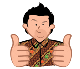 Indonesian Batik Guy sticker #10225473