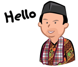 Indonesian Batik Guy sticker #10225476