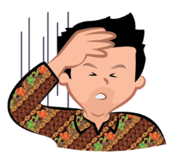 Indonesian Batik Guy sticker #10225477