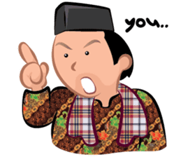 Indonesian Batik Guy sticker #10225478
