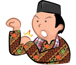 Indonesian Batik Guy sticker #10225479