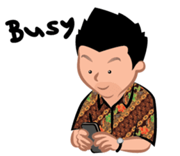 Indonesian Batik Guy sticker #10225482