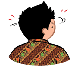 Indonesian Batik Guy sticker #10225483
