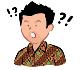 Indonesian Batik Guy sticker #10225484