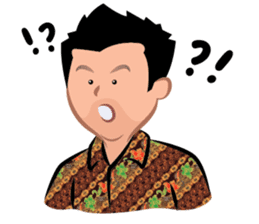 Indonesian Batik Guy sticker #10225484