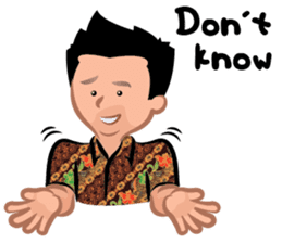 Indonesian Batik Guy sticker #10225485