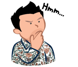Indonesian Batik Guy sticker #10225488