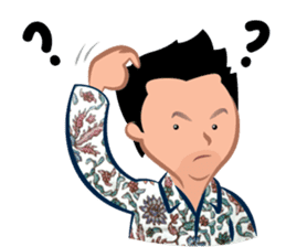 Indonesian Batik Guy sticker #10225490