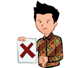 Indonesian Batik Guy sticker #10225493