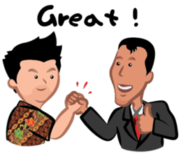 Indonesian Batik Guy sticker #10225494