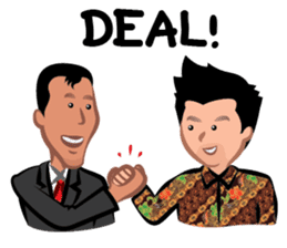 Indonesian Batik Guy sticker #10225495