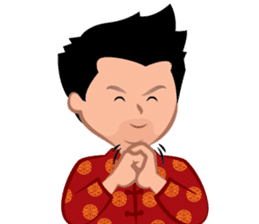 Indonesian Batik Guy sticker #10225496