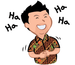 Indonesian Batik Guy sticker #10225500
