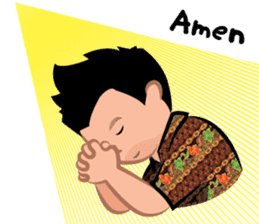 Indonesian Batik Guy sticker #10225501