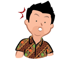 Indonesian Batik Guy sticker #10225505