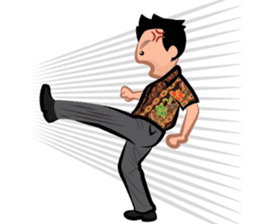 Indonesian Batik Guy sticker #10225506