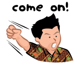 Indonesian Batik Guy sticker #10225507