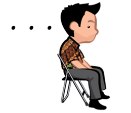 Indonesian Batik Guy sticker #10225509