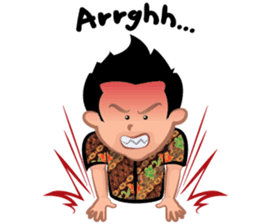 Indonesian Batik Guy sticker #10225510