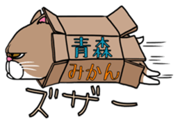 BUSANEKO Two cats MUSASHI and KOJIROU sticker #10225561