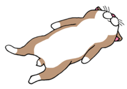 BUSANEKO Two cats MUSASHI and KOJIROU sticker #10225563