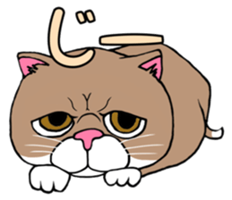 BUSANEKO Two cats MUSASHI and KOJIROU sticker #10225565