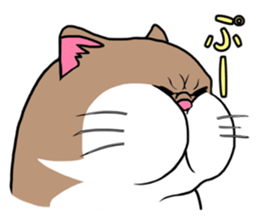 BUSANEKO Two cats MUSASHI and KOJIROU sticker #10225569