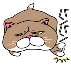 BUSANEKO Two cats MUSASHI and KOJIROU sticker #10225571