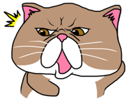 BUSANEKO Two cats MUSASHI and KOJIROU sticker #10225590