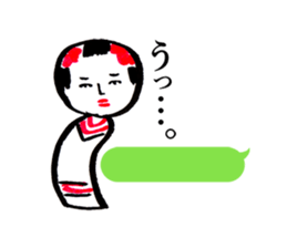 japanese toy KOKESHI sticker #10225719