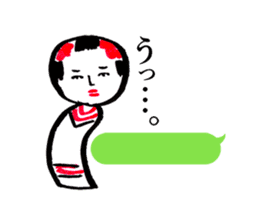 japanese toy KOKESHI sticker #10225719