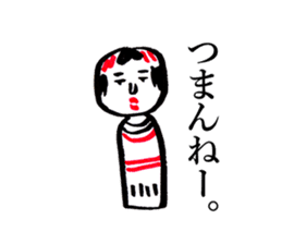 japanese toy KOKESHI sticker #10225736