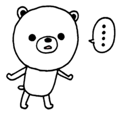 Lacking white bear sticker #10226032