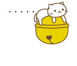 Big bell cat ~ a balloon ~ sticker #10227596
