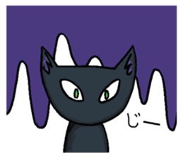 black-cat sticker sticker #10228595