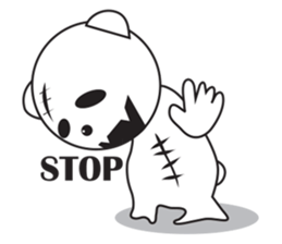 Ghost Teddy sticker #10228873