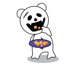 Ghost Teddy sticker #10228887