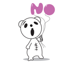 Ghost Teddy sticker #10228888