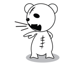 Ghost Teddy sticker #10228894