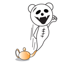 Ghost Teddy sticker #10228896