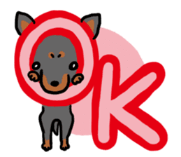 Toy Manchester Terrier & Baby sticker #10229154