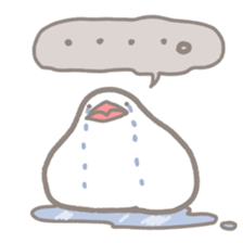 -Java sparrow, such as rice cake- sticker #10229815