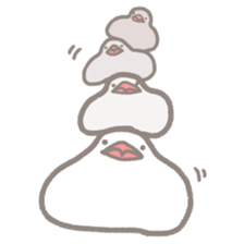 -Java sparrow, such as rice cake- sticker #10229824
