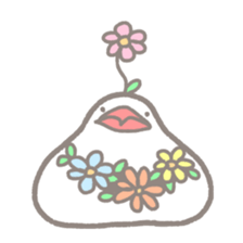 -Java sparrow, such as rice cake- sticker #10229830