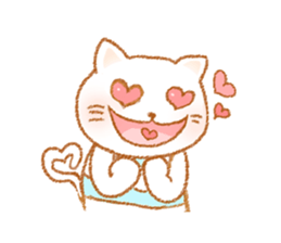 stripes cat Sticker sticker #10231248