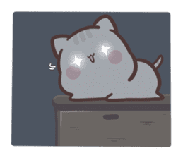 clingy kitty sticker #10232527