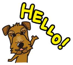 iinu - Airedale Terrier sticker #10233216